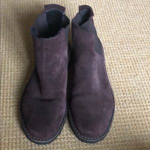 Vince suede bootie with shearling inside